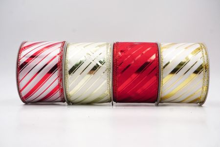 Metallinen raidallinen jouluglitterin langallinen nauha_KF9932.KF9933.KF9934 (3)